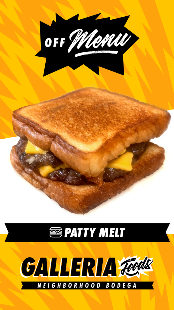 Galleria Foods Instagram Patty Melt Story