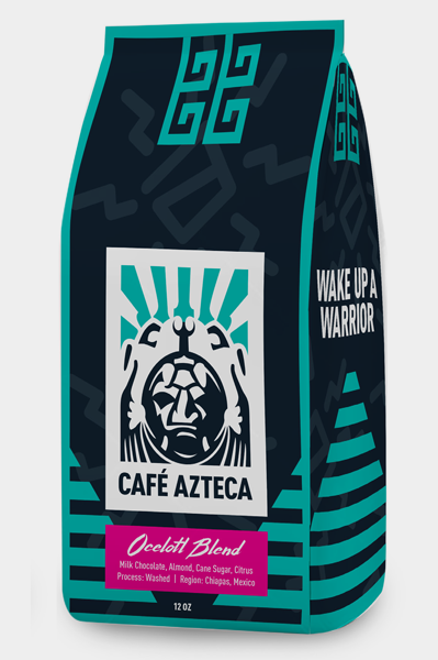 Cafe Azteca Coffee Bag Packaging Design