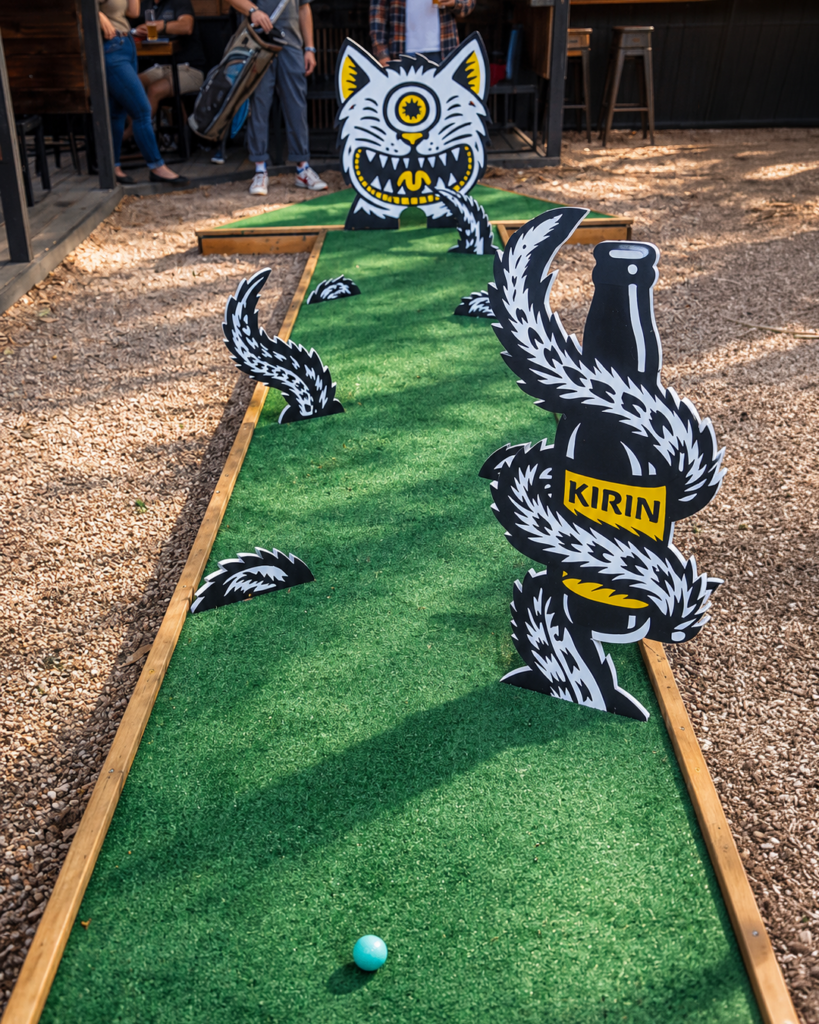 Domo Alley-Gato at Ramen Tatsu-Ya Mini Golf Course Design