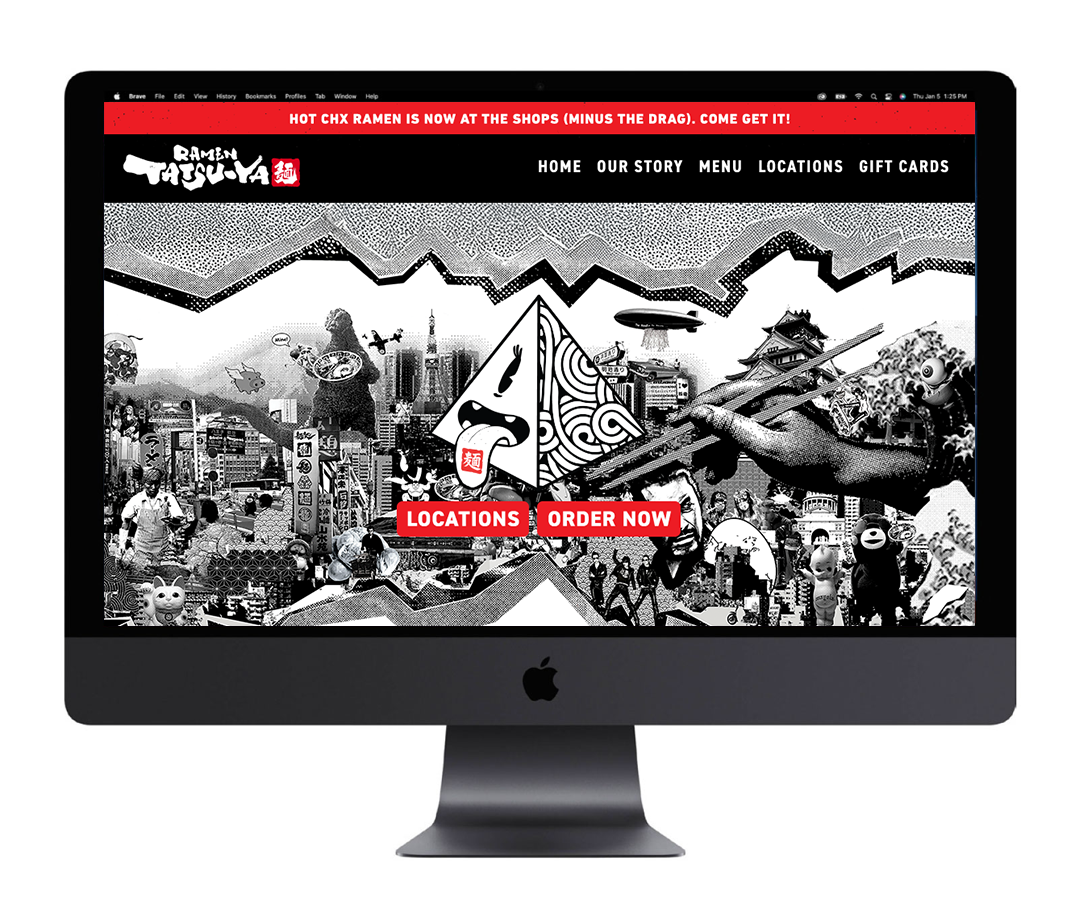 Ramen Tatsu-Ya Web Design